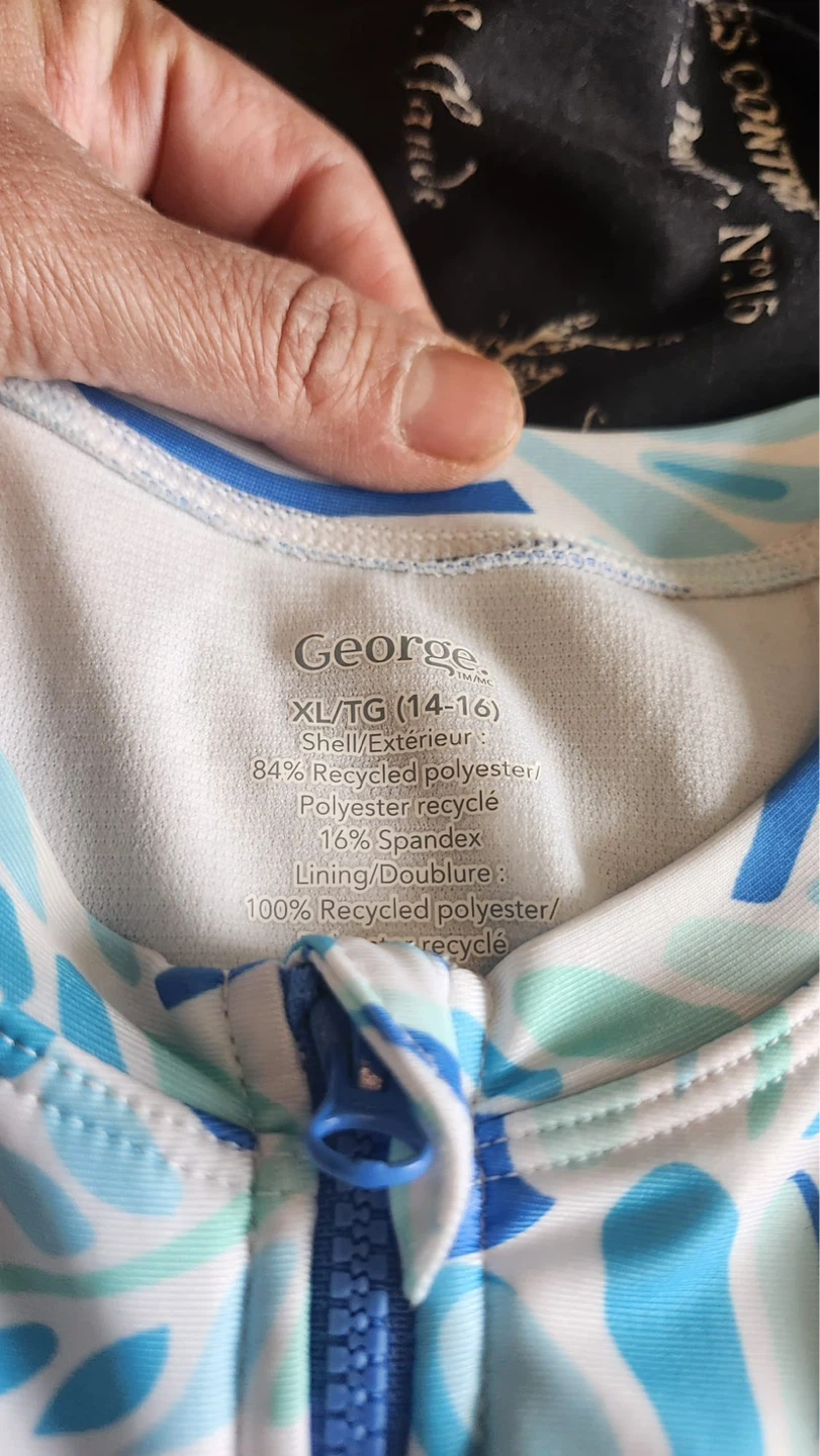 George Girls Long Sleeve Swimsuit XL/TG (14-16) - photo 2