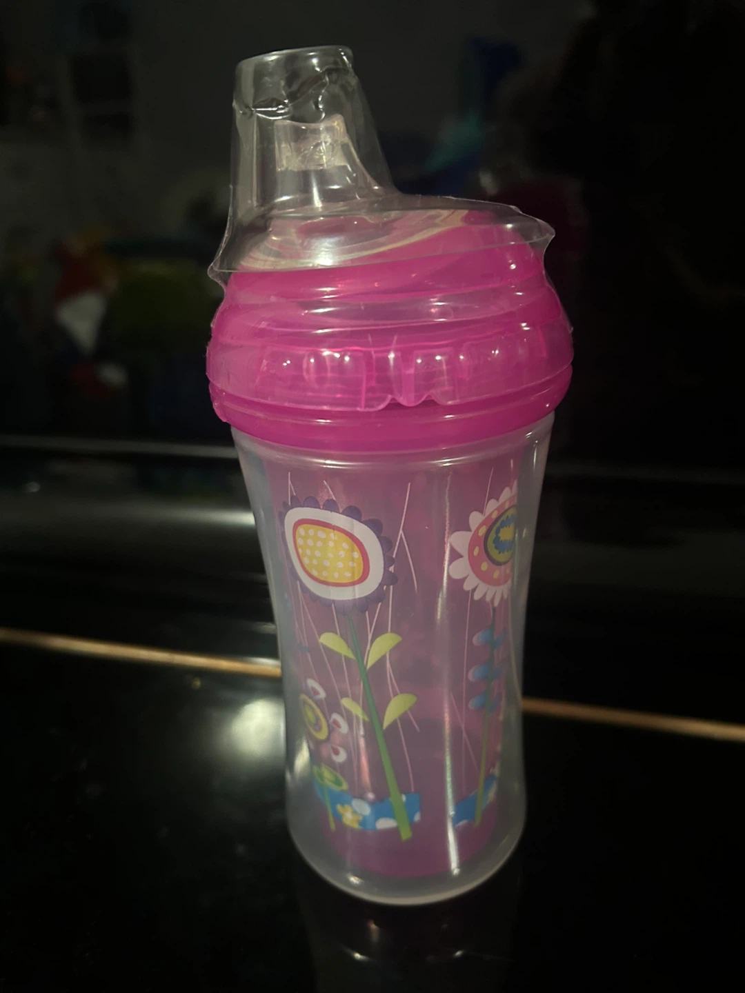 Brand New NUK Nuby Pink Floral Sippy Cup - photo 5