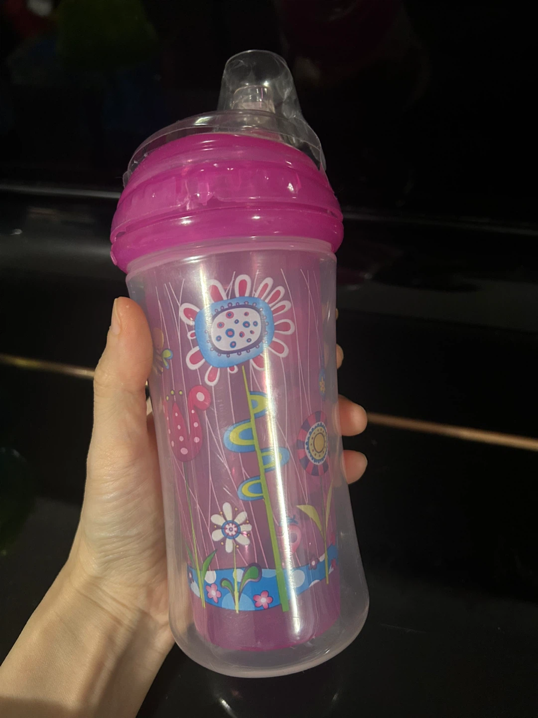 Brand New NUK Nuby Pink Floral Sippy Cup - photo 4