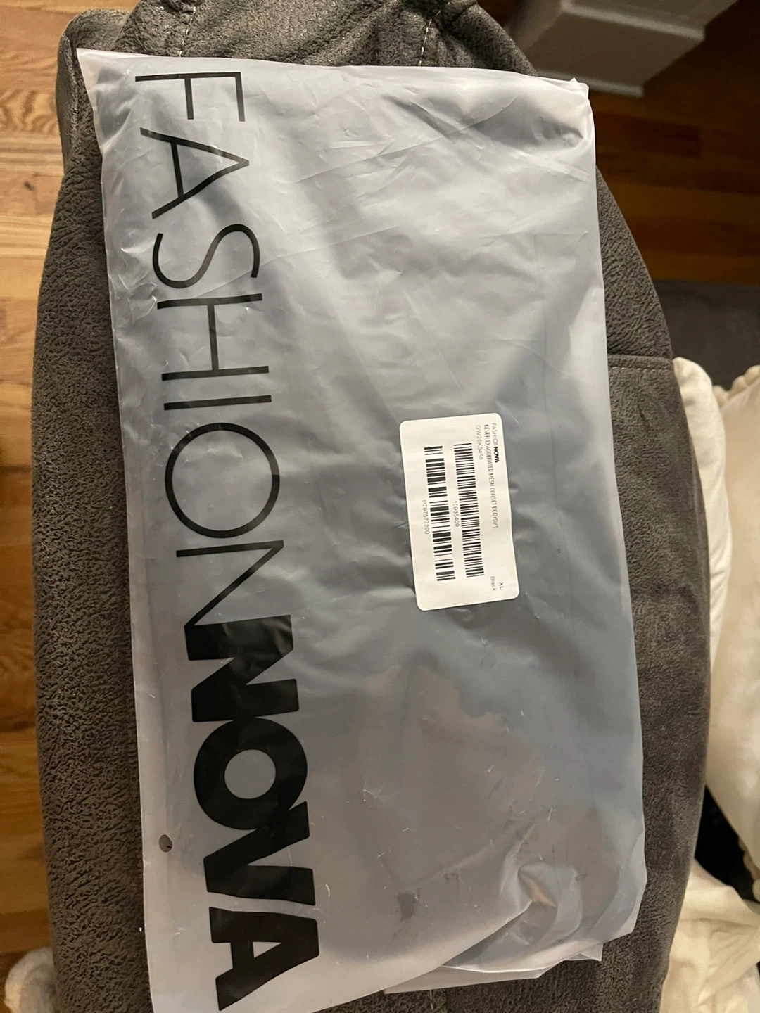 Fashion Nova Black Mesh Corset Bodysuit Size XL - photo 2