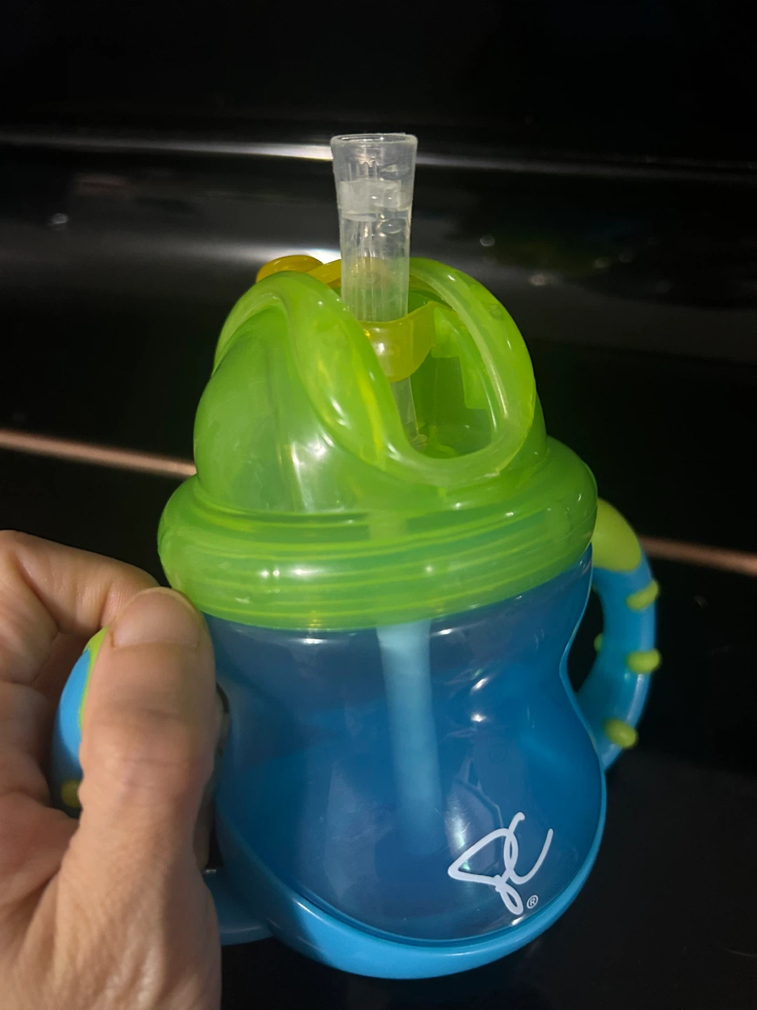 Brand New Nuby Blue & Green Straw Sippy Cup - photo 3