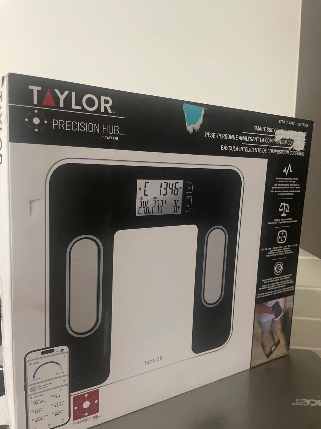 Taylor Precision Hub Smart Body Composition Scale