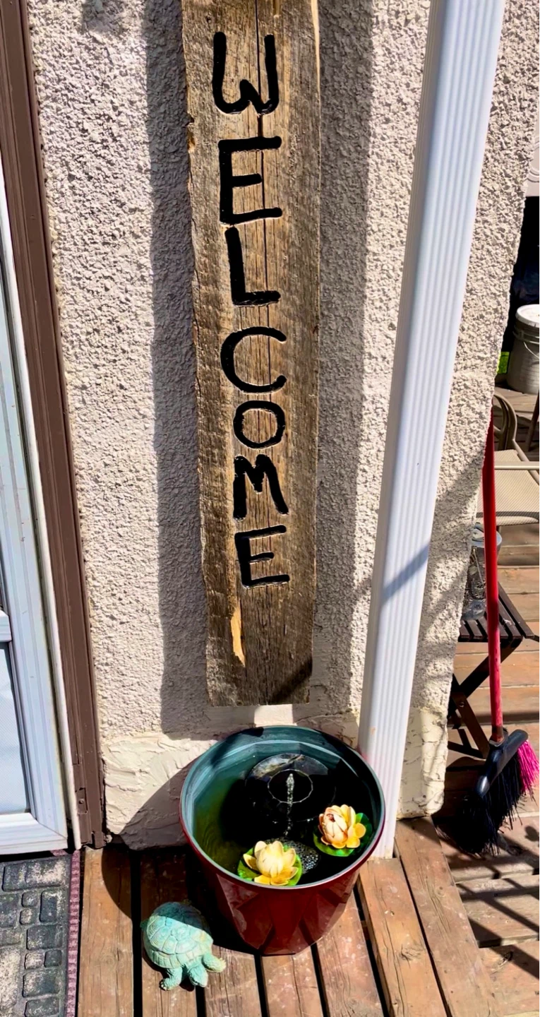 Handmade Wooden Sign