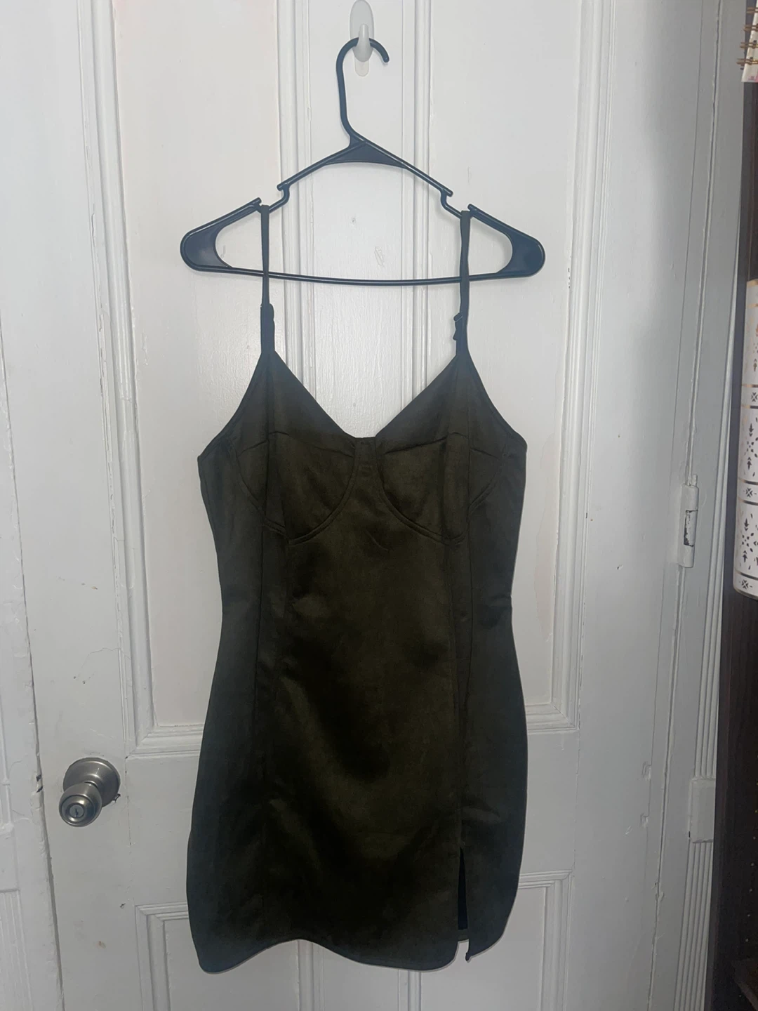Fashion Nova Olive Green Bodycon Mini Dress - photo 2