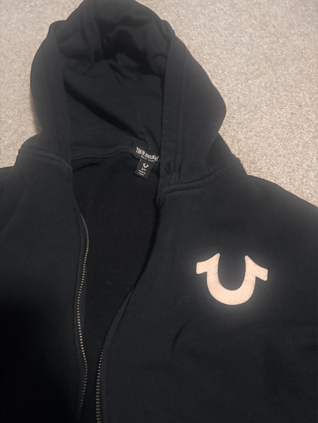 True Religion Black Zip-Up Hoodie - photo 2