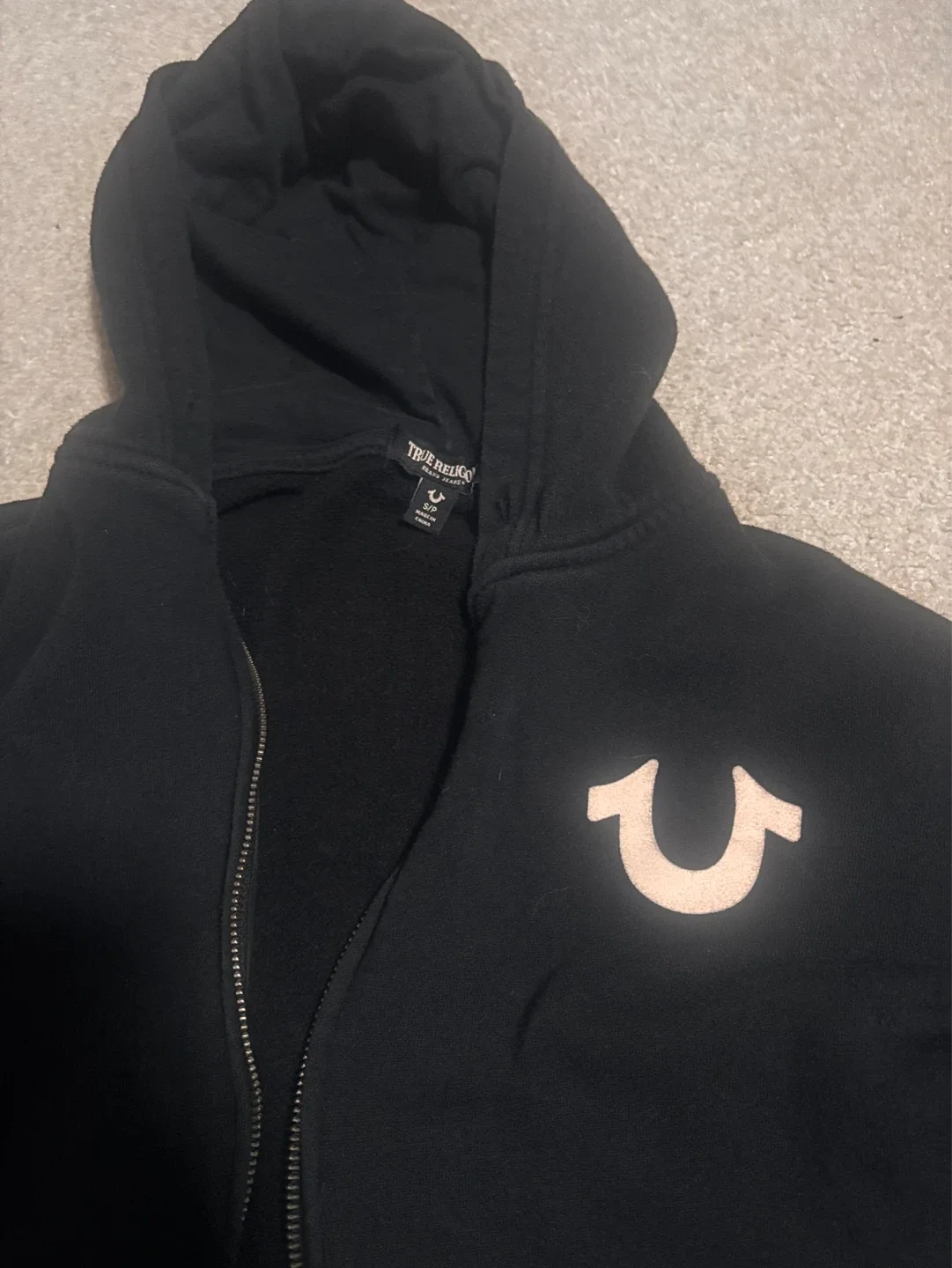 True Religion Black Zip-Up Hoodie - photo 2
