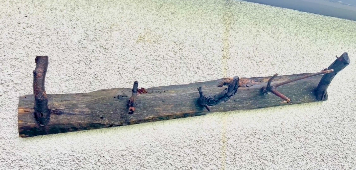 Rustic Wooden Coat Rack