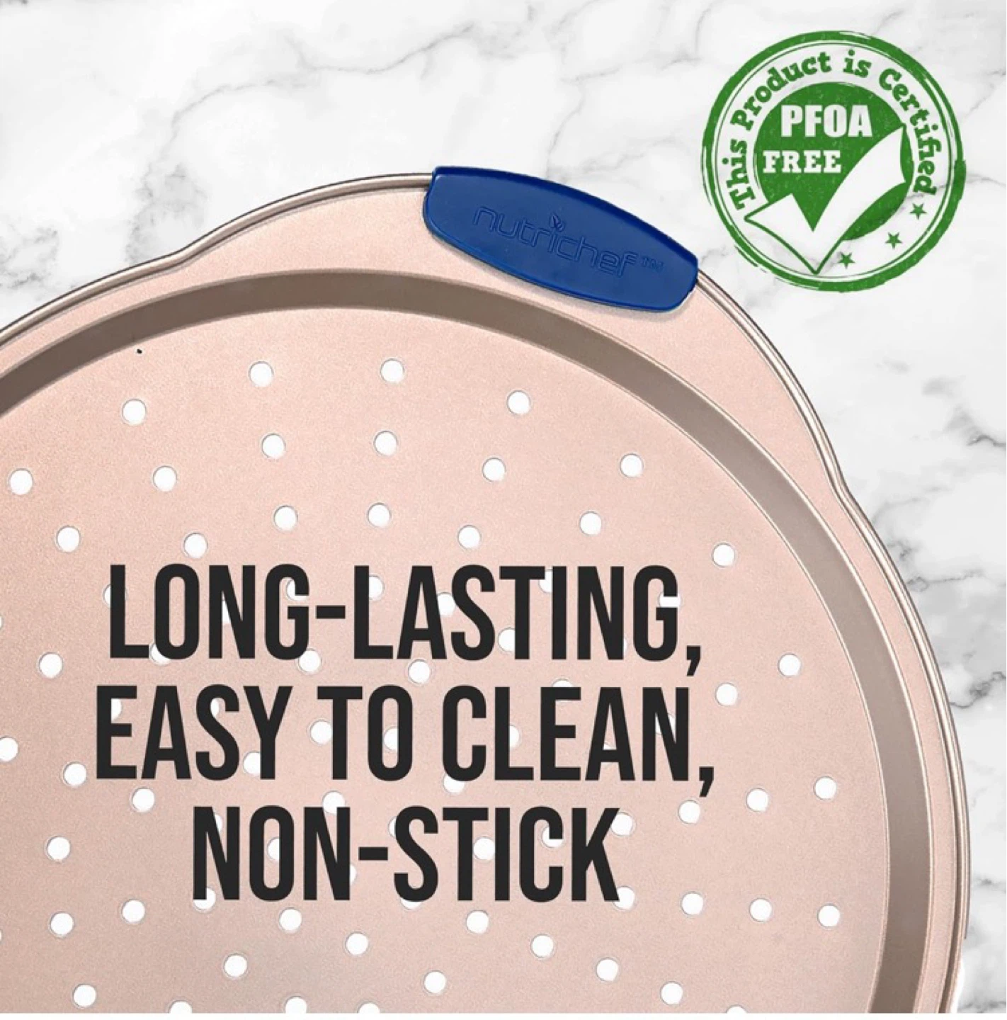 New NutriChef Non-Stick Pizza Pan 14.56" - photo 4