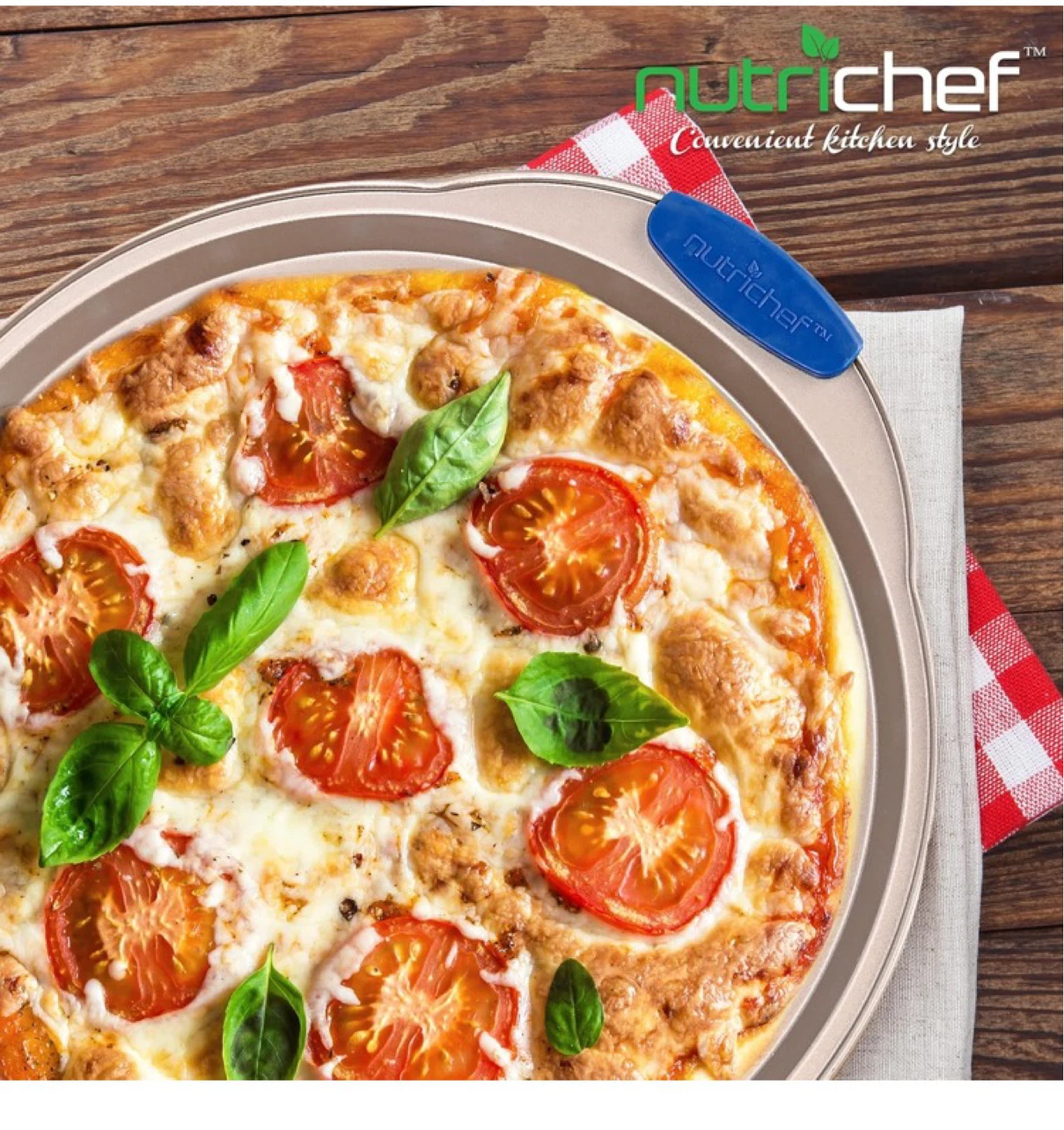 New NutriChef Non-Stick Pizza Pan 14.56" - photo 5