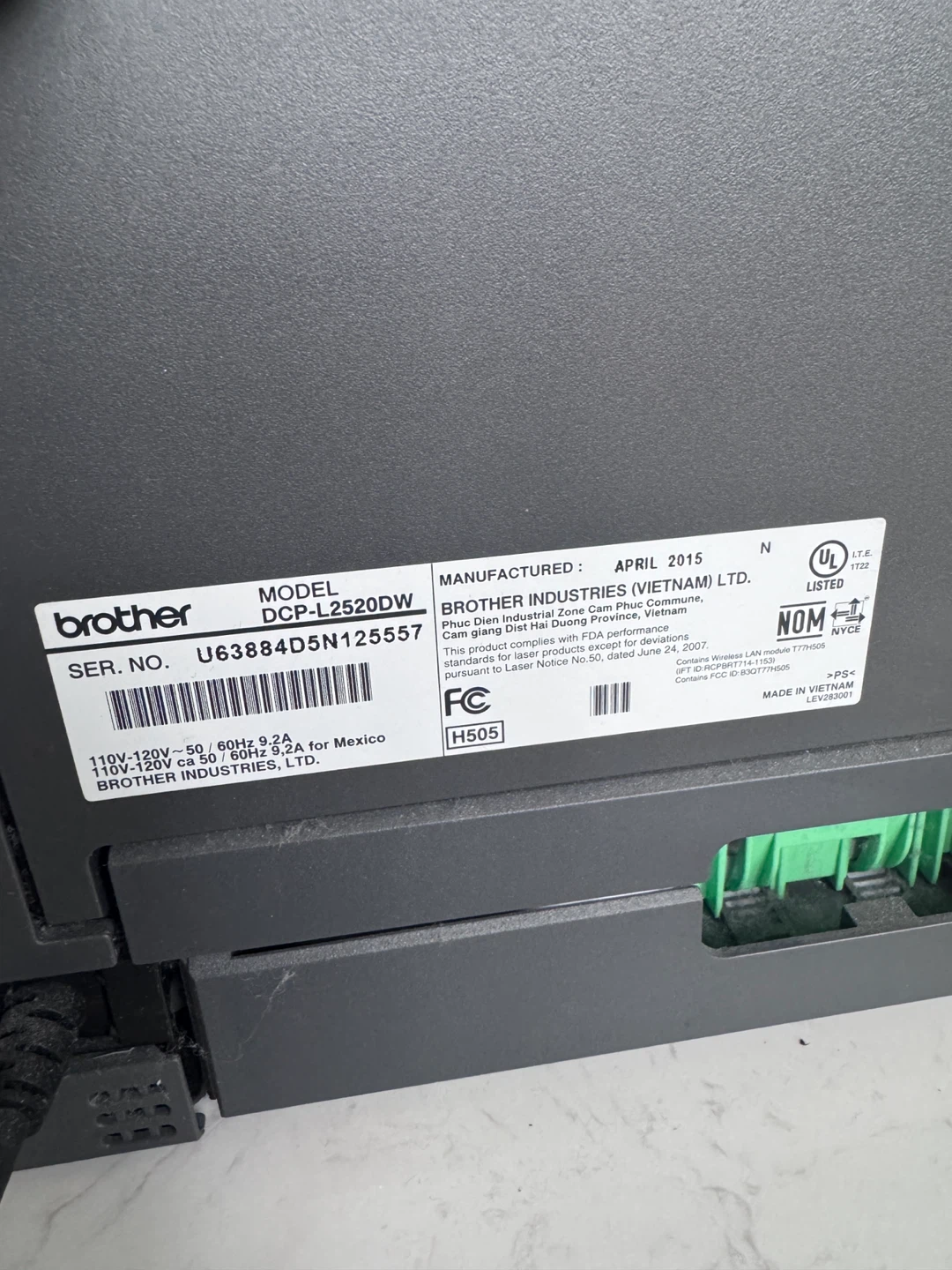 Brother DCP-L2520DW Laser Printer/Copier/Scanner - photo 4