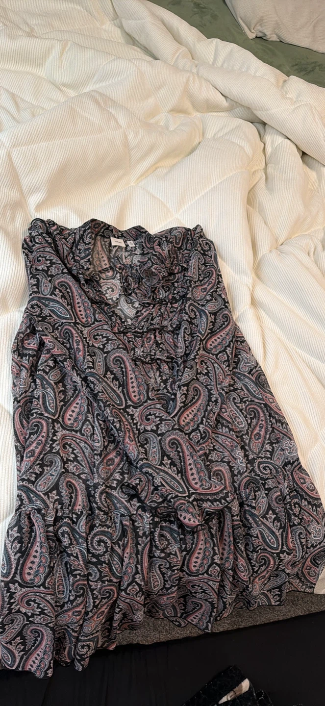 Wilfred Paisley Print dress XS