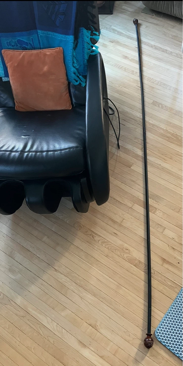 Black curtain rod brackets (3)