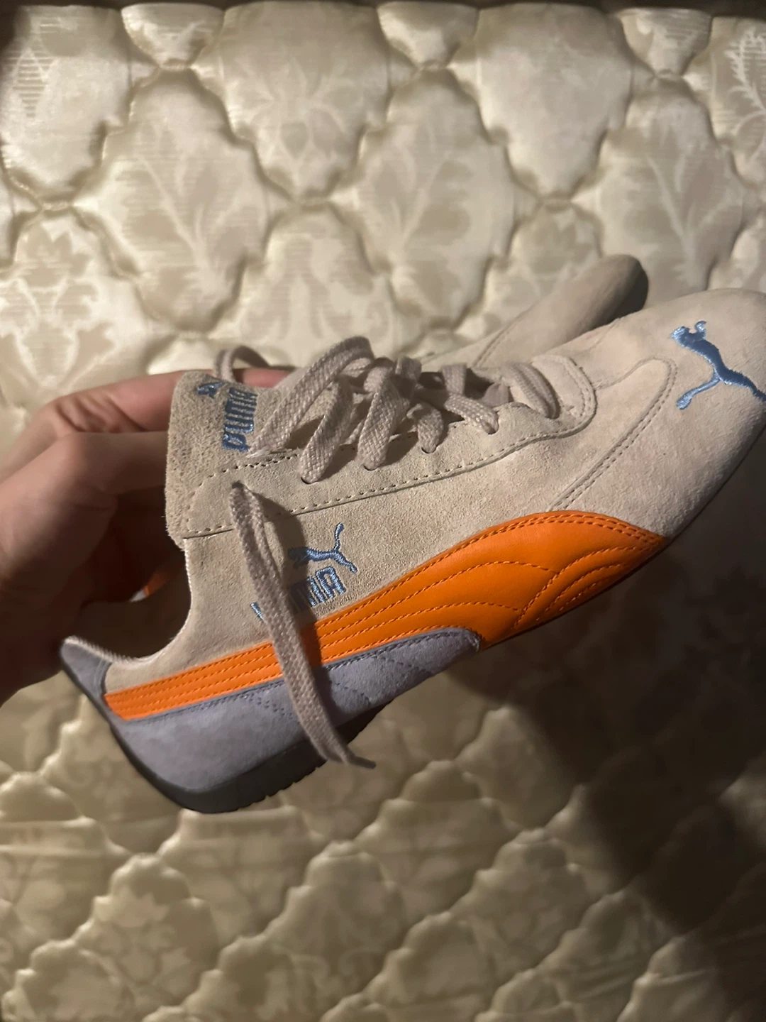 Puma Suede Casual Shoes - Tan/Orange/Blue