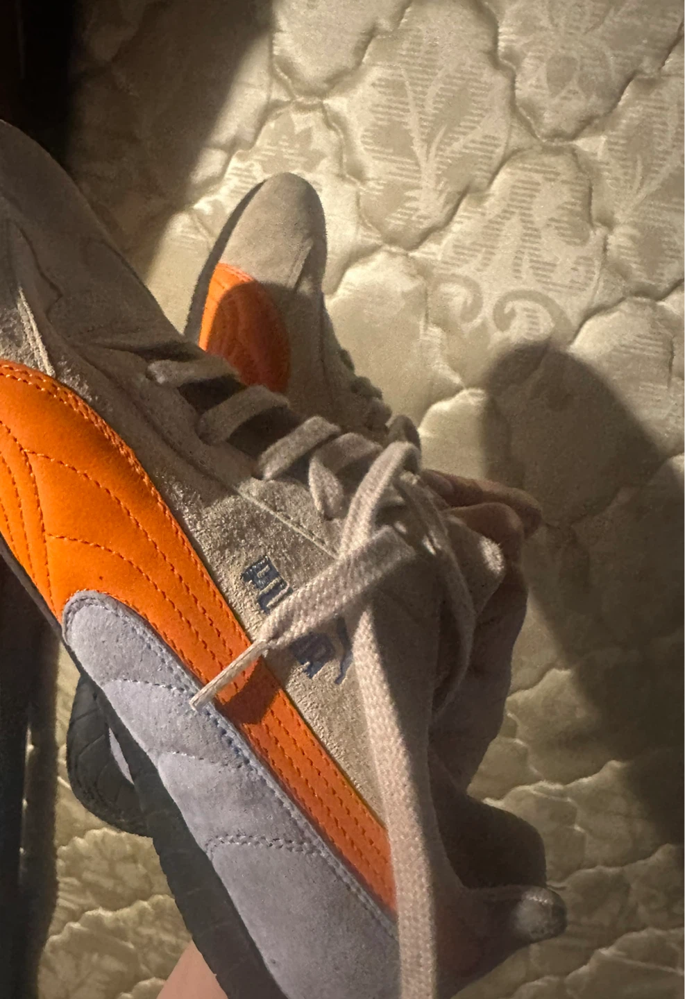 Puma Suede Casual Shoes - Tan/Orange/Blue - photo 2