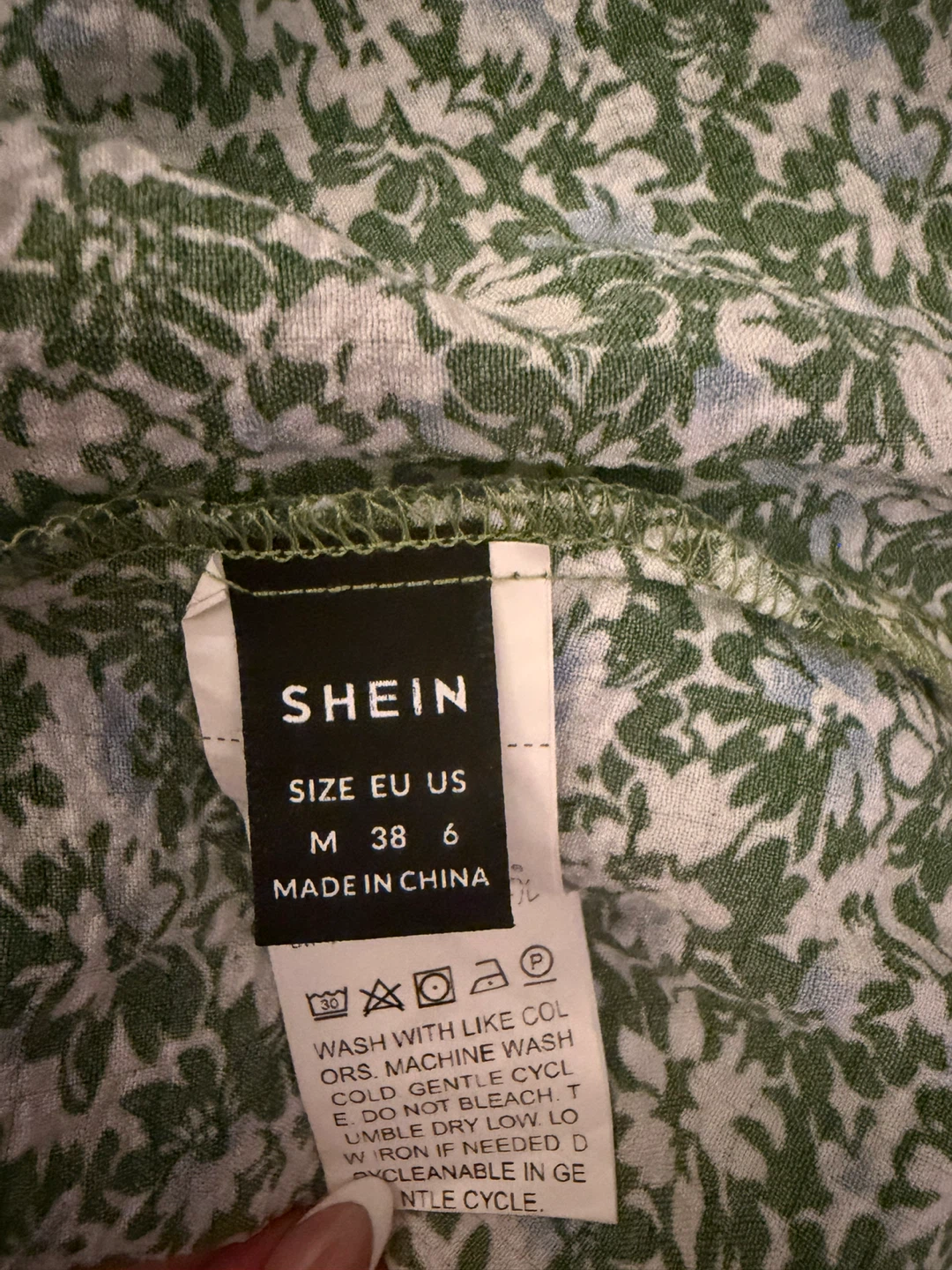 SHEIN Floral Print Ruffle Strap Dress - Size M - photo 3