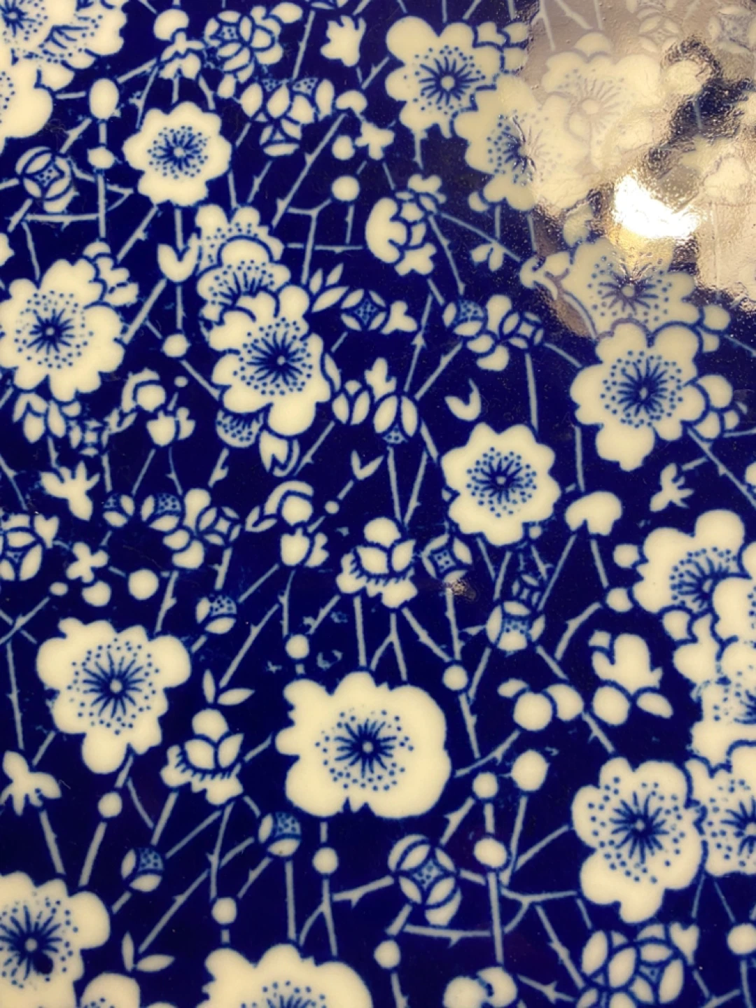 Blue Floral Ceramic Dish - photo 2
