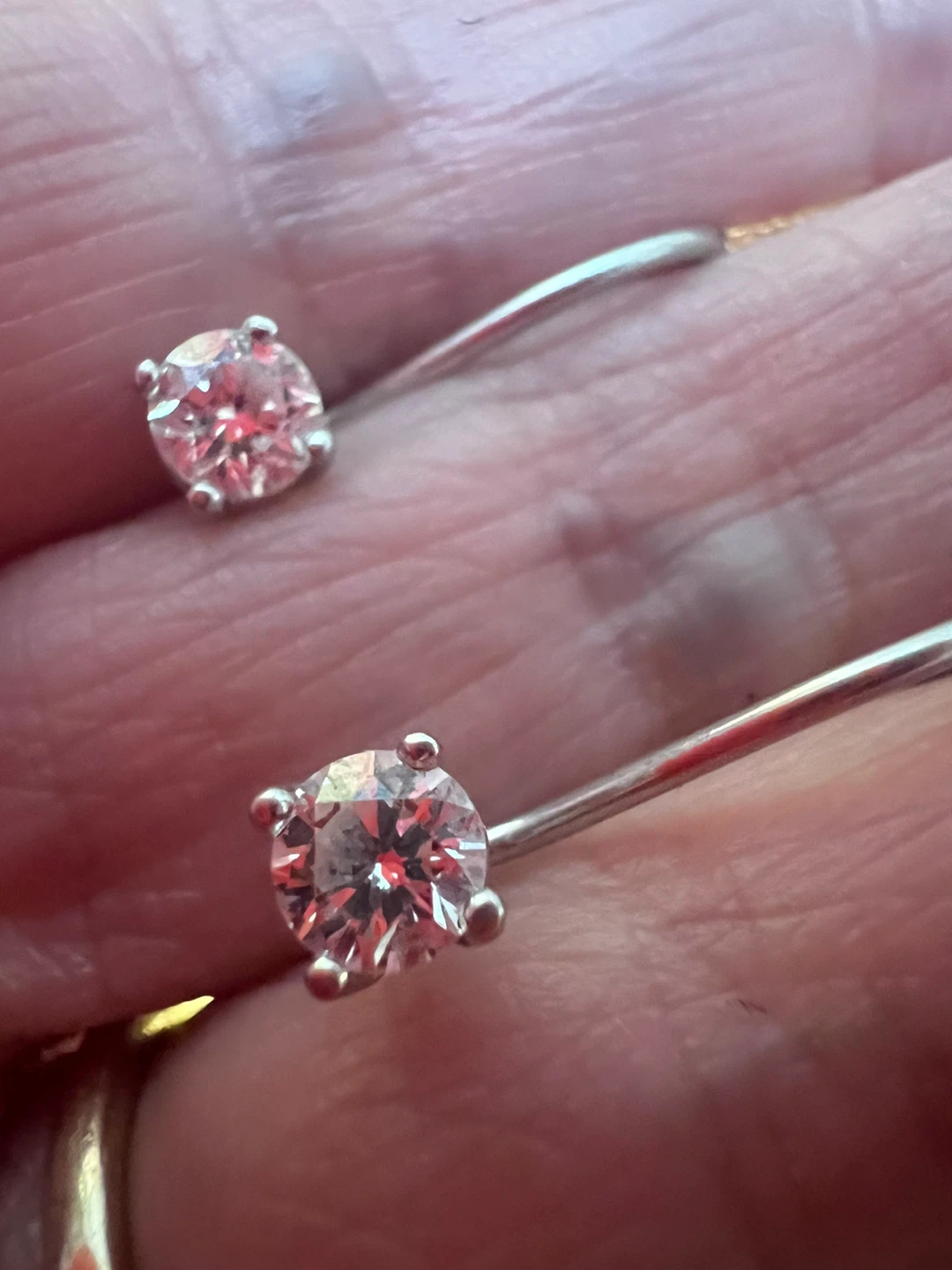Platinum diamond Earrings 0.60 CTW - photo 2