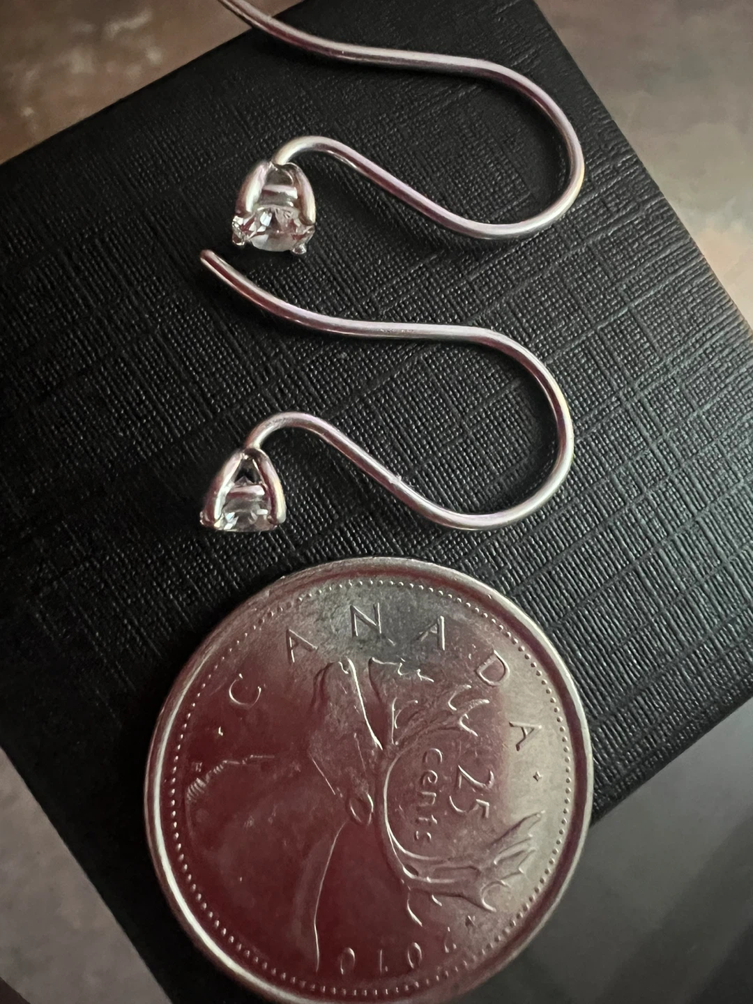 Platinum diamond Earrings 0.60 CTW - photo 5