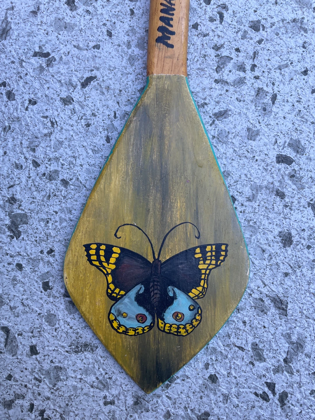 Amazonian Butterfly Paddle Wall Art Manaus Amazonas Brazil - photo 3