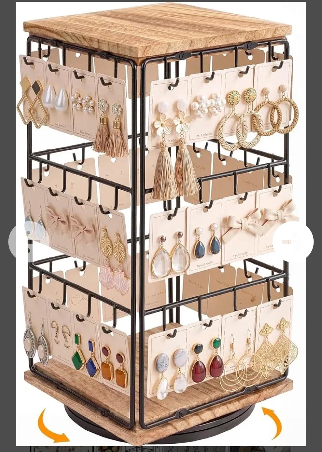 Rotating Jewelry Organizer Stand
