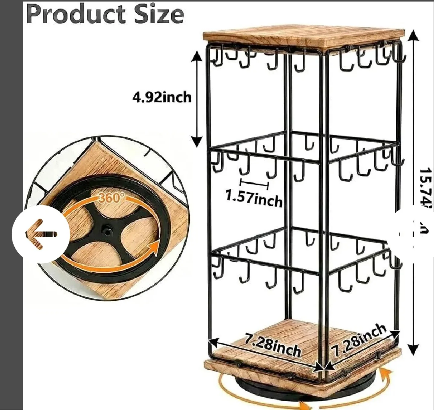 Rotating Jewelry Organizer Stand - photo 2