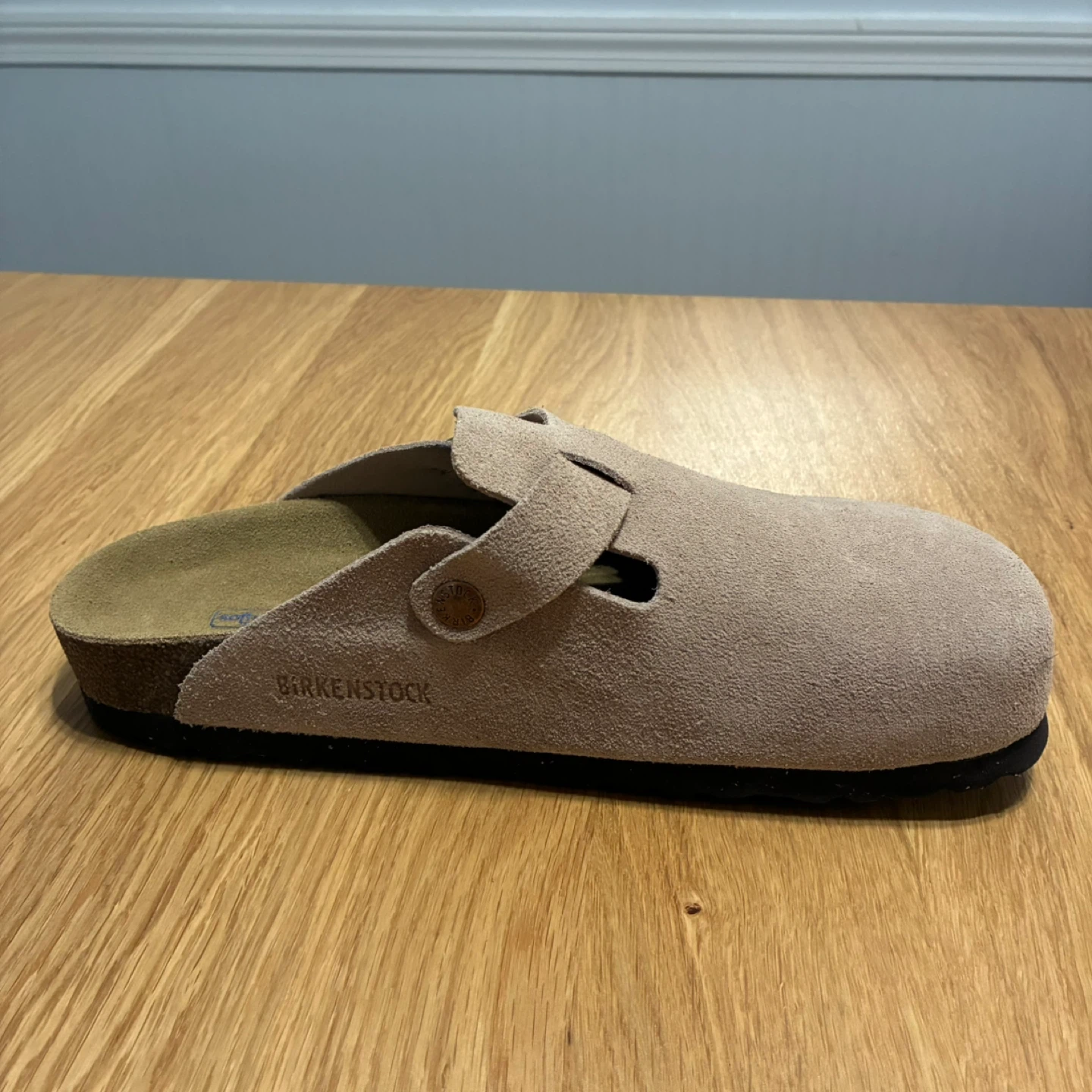 Women’s Size 9 Birkenstock Boston Clogs – Taupe Suede 🤎 - photo 4