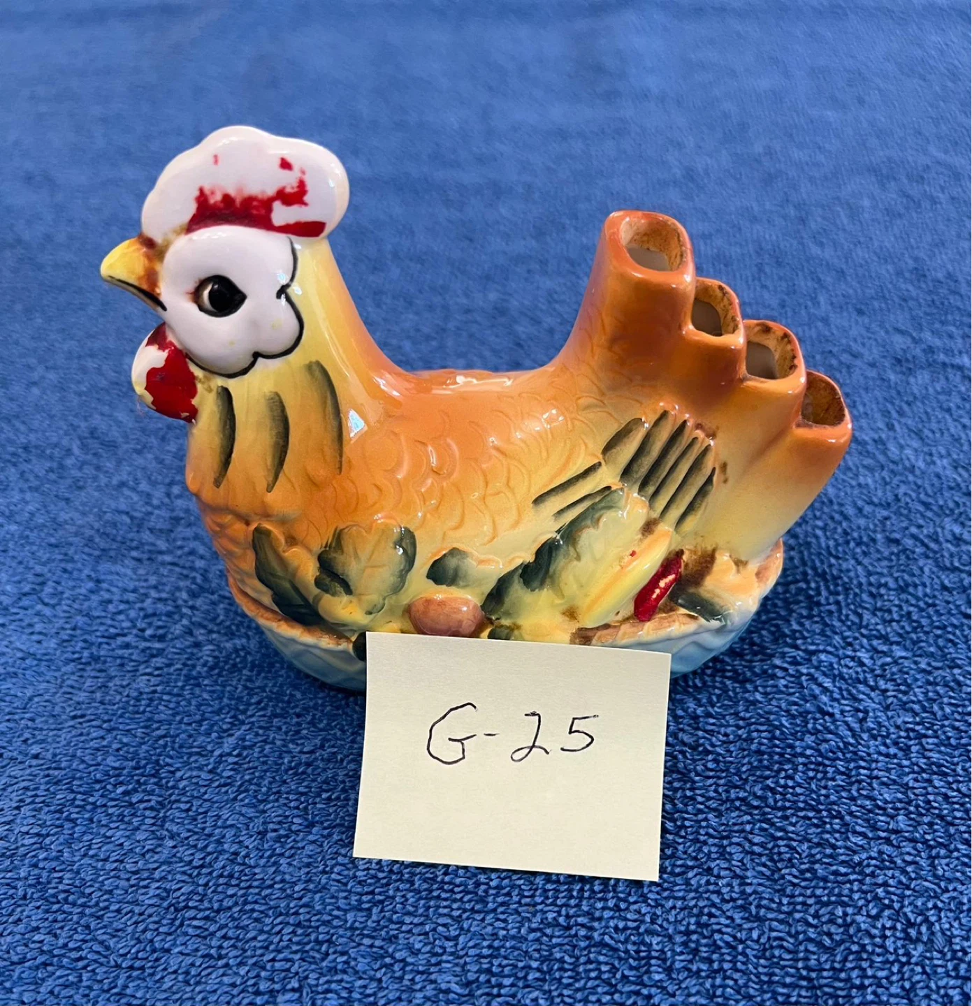 Ceramic Chicken Measuring Spoon Holder (G25)