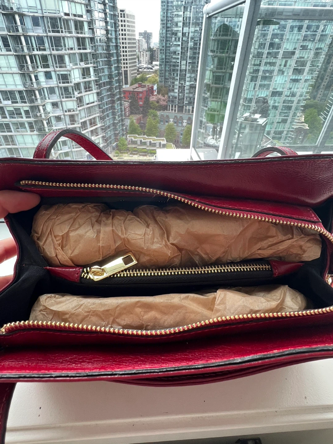 Divina Firenze Red Leather Handbag - photo 2