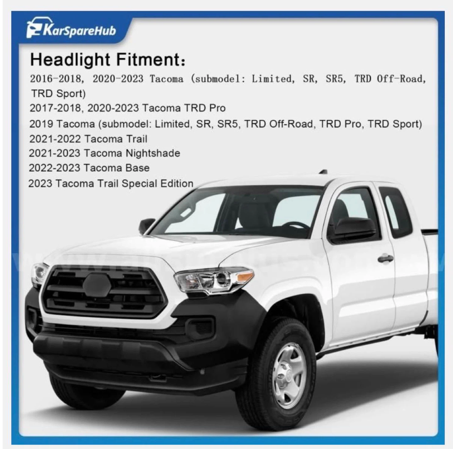 Toyota Tacoma 2016-2023 headlights - photo 2
