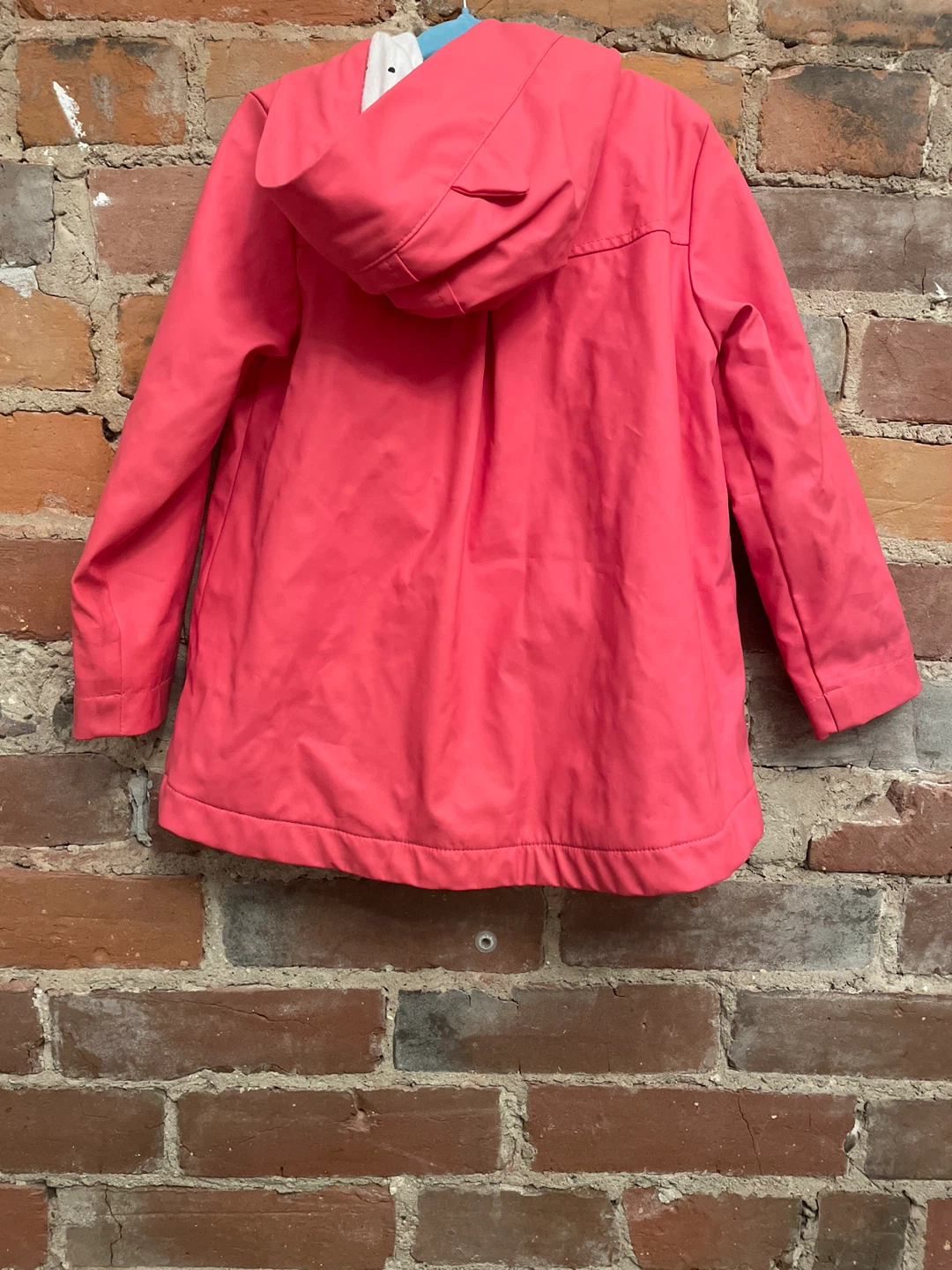 Old Navy Pink fleece lined Raincoat w. cat ear hood - photo 2