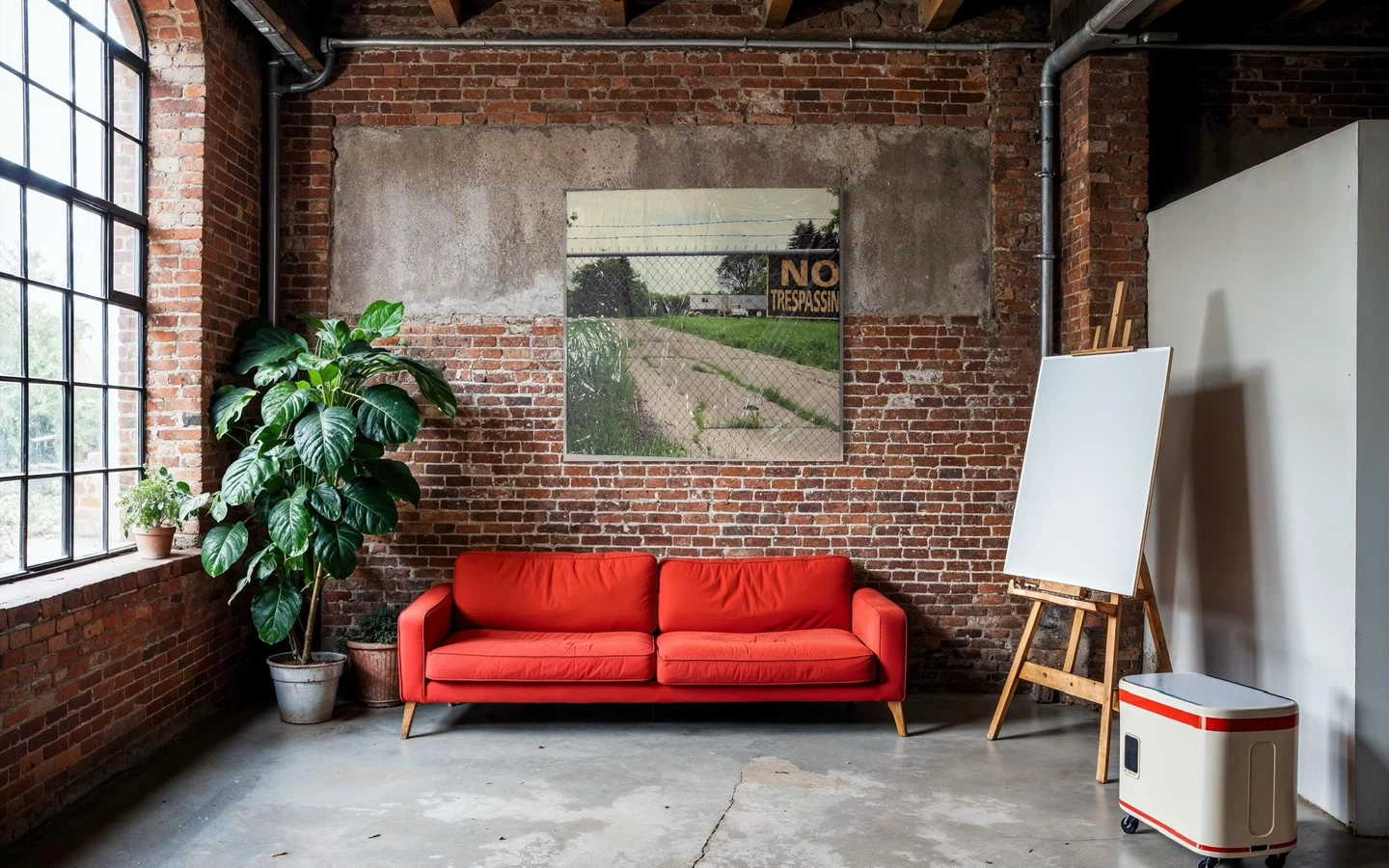 Canvas Print Art "No Trespassing" Scenic Landscape - photo 3