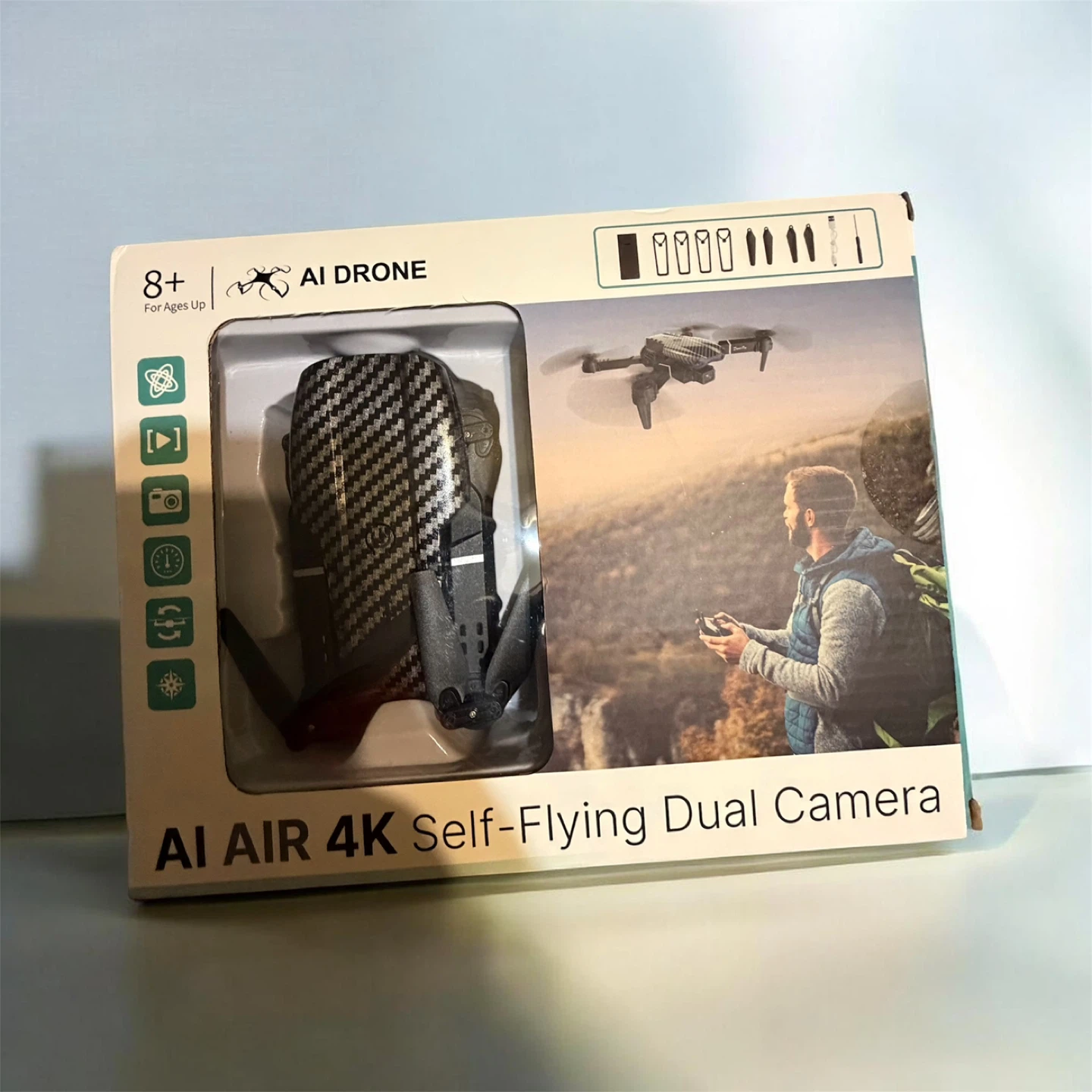 AI AIR 4K Self-Flying Drone Bundle