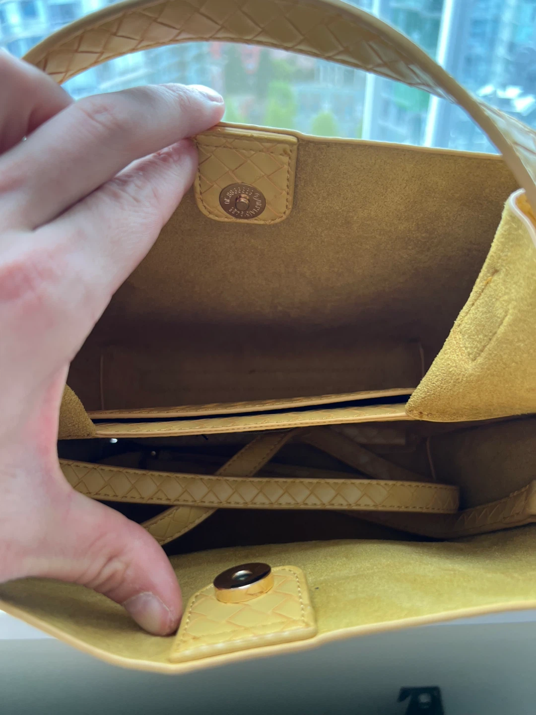 Yellow Woven Tote Bag - photo 2