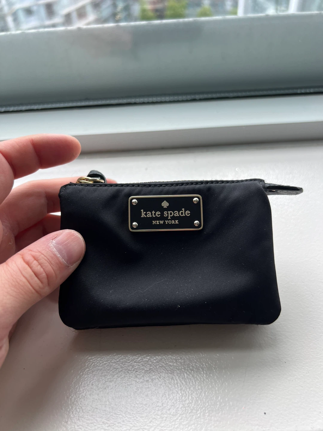 Kate Spade Black Nylon Pouch