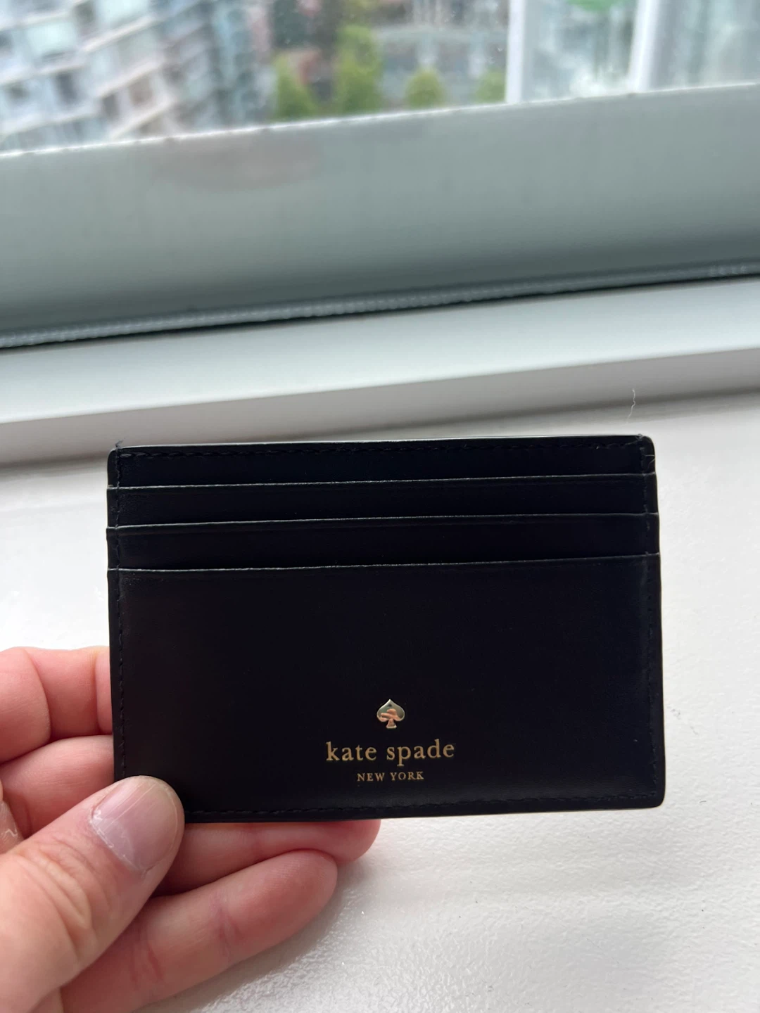 Kate Spade Black Leather Card Holder