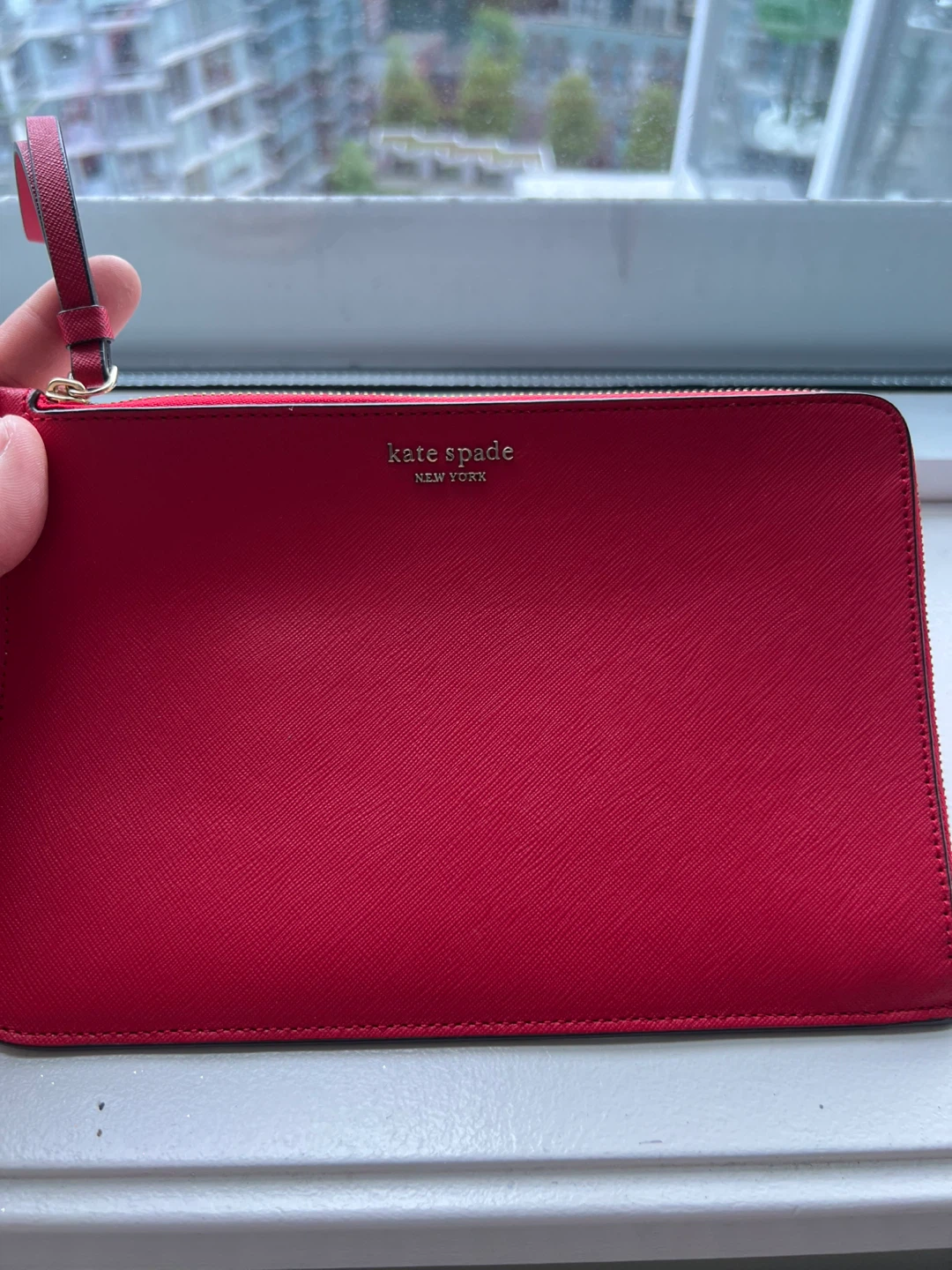 Kate Spade New York Red Wristlet Clutch