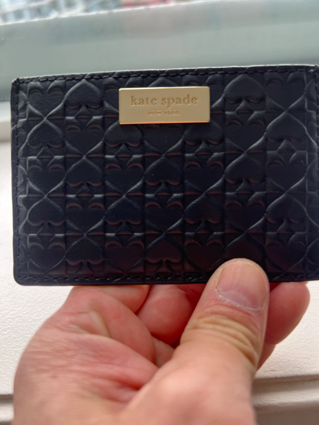 Kate Spade Black Spade Card Holder