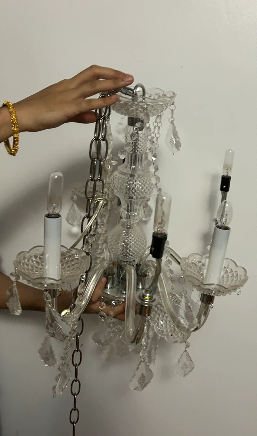 Glass crystalChandelier 🌱 - photo 3
