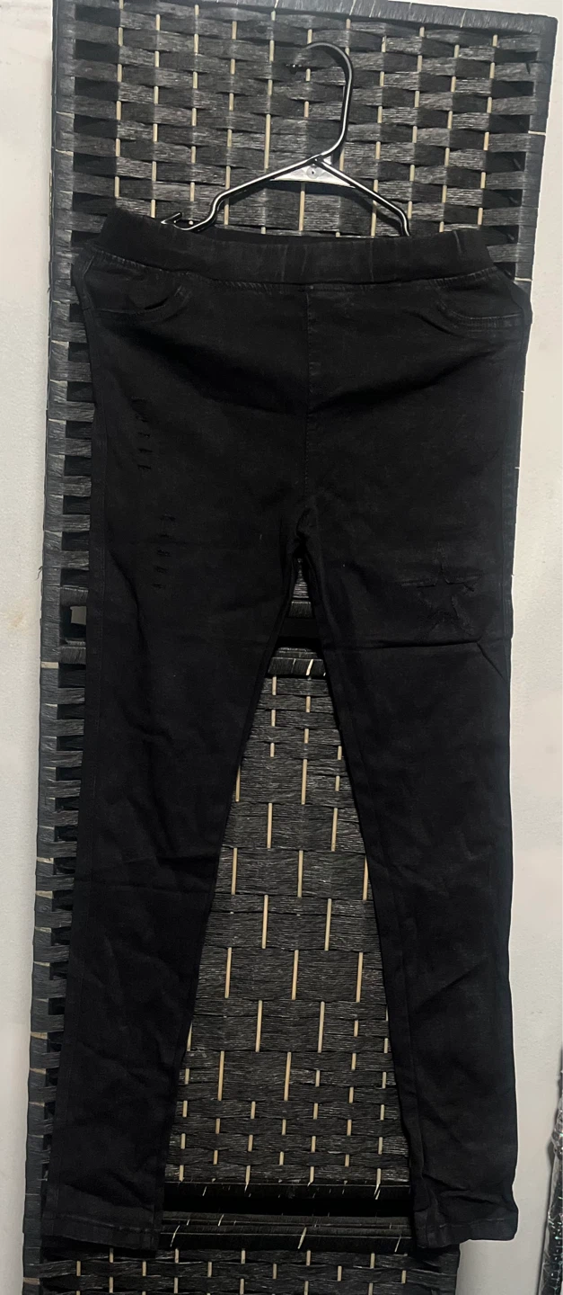 Black Distressed Skinny Jeans size M or l