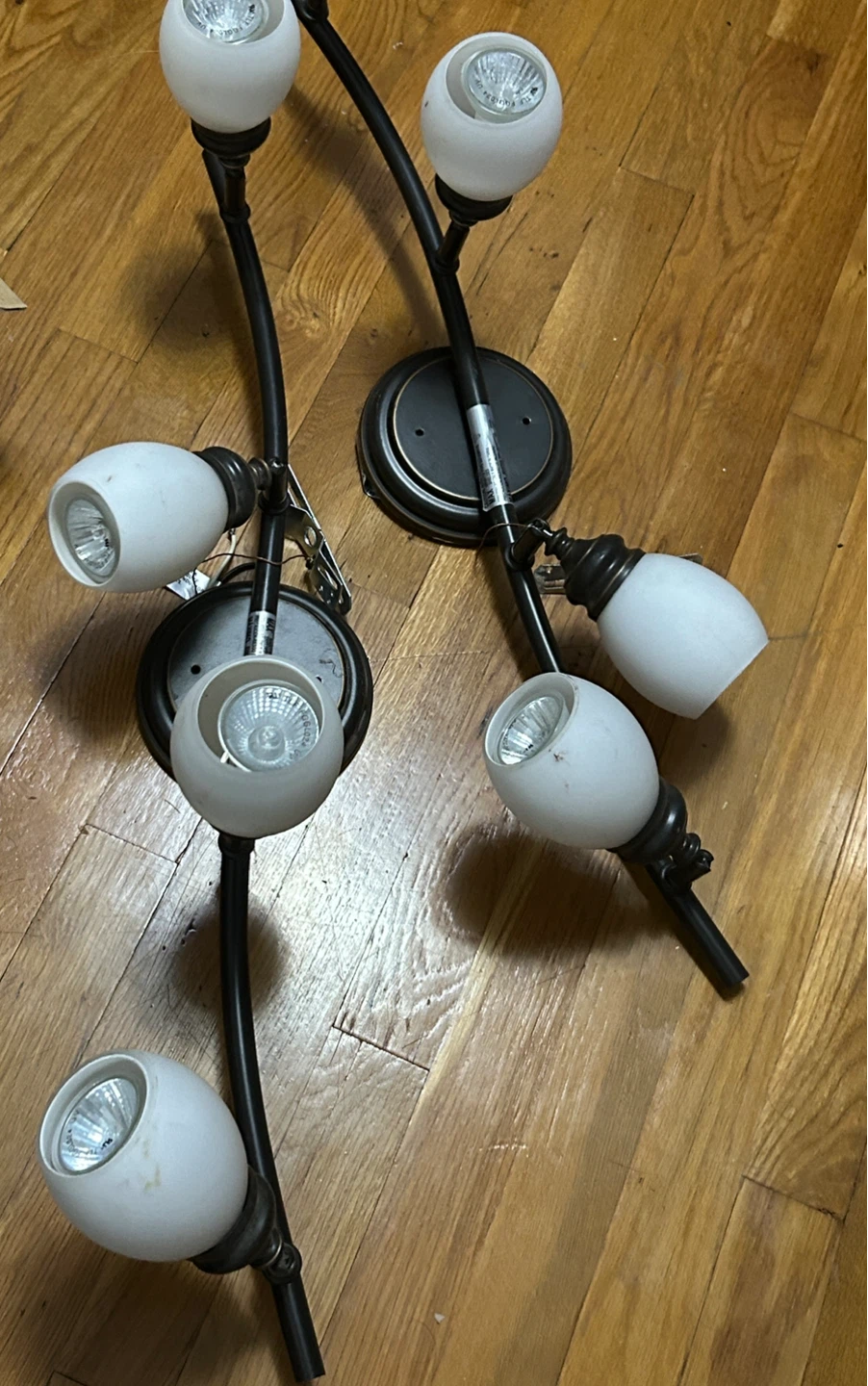 Black 4-Light Track Lighting Fixture 🌱