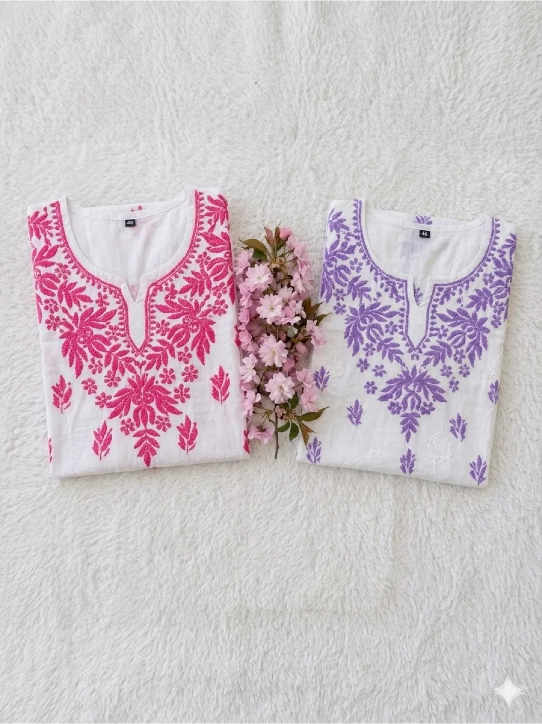 Chickenkari short Kurti