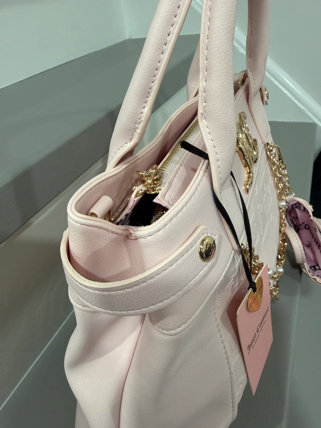 Juicy Couture Pink Handbag with Matching Wallet & Charm - photo 2
