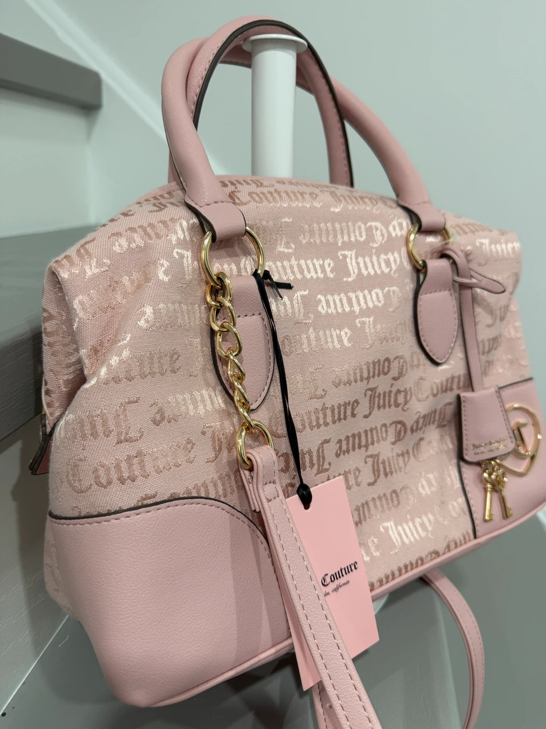 Juicy Couture "Call It A Classic Satchel" Pink Diamond Handbag - photo 2