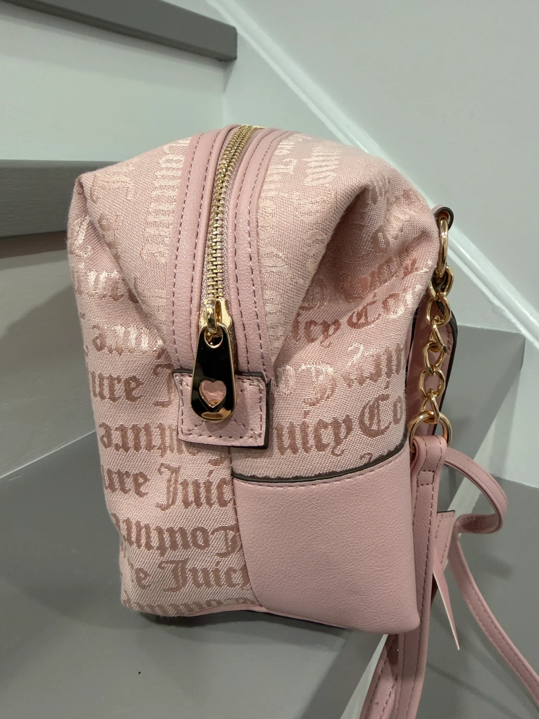 Juicy Couture "Call It A Classic Satchel" Pink Diamond Handbag - photo 5