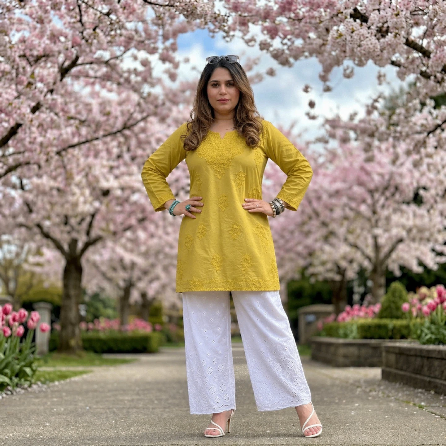 Chickenkari Kurti in Various Colours