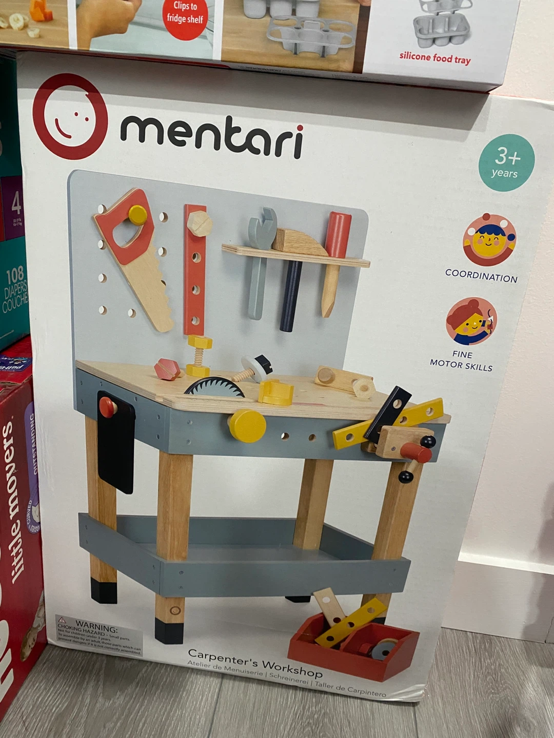 Mentari Toys Carpenter's Workshop Wooden Tool Bench - photo 4