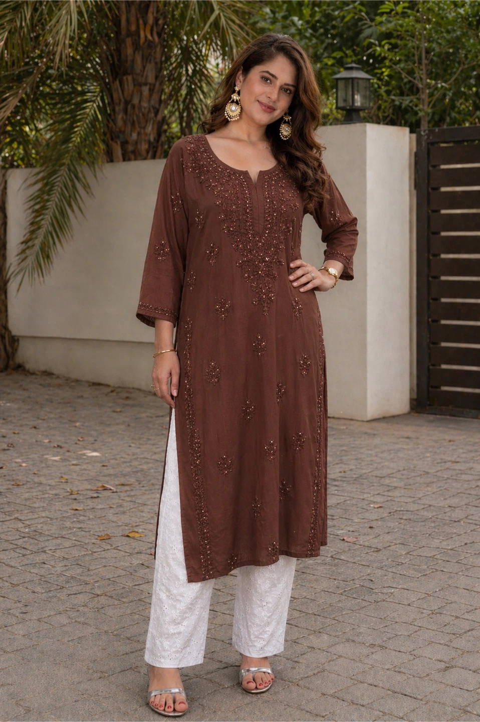 Chickenkari Kurtis with Sequins work - photo 3