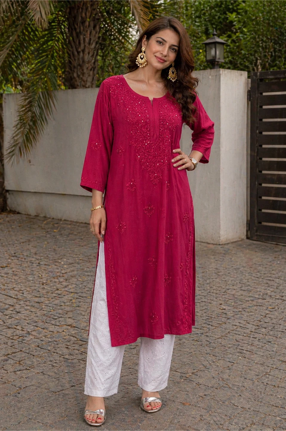 Chickenkari Kurtis with Sequins work - photo 2