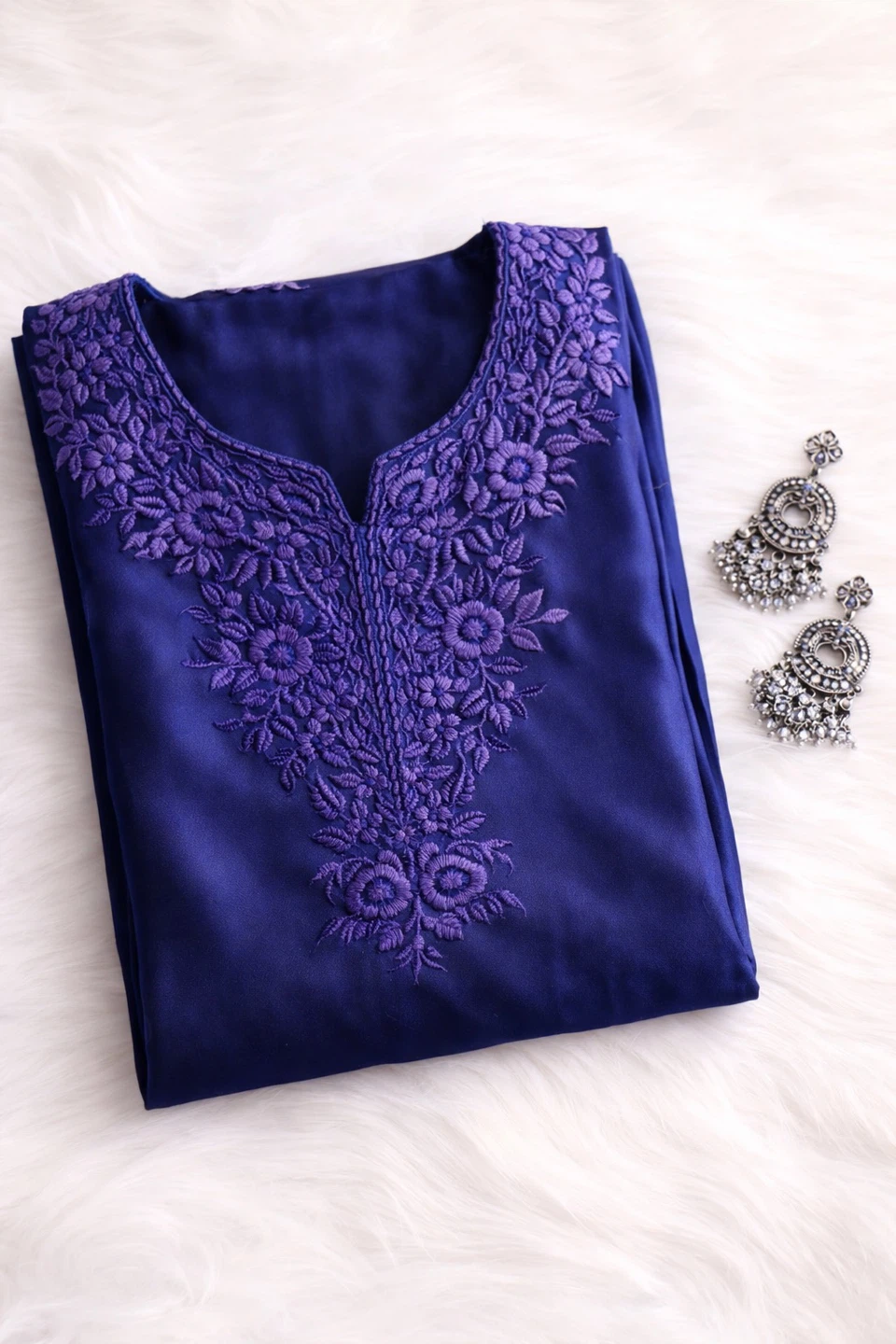 Chickenkari long Kurtis in Satin - photo 4
