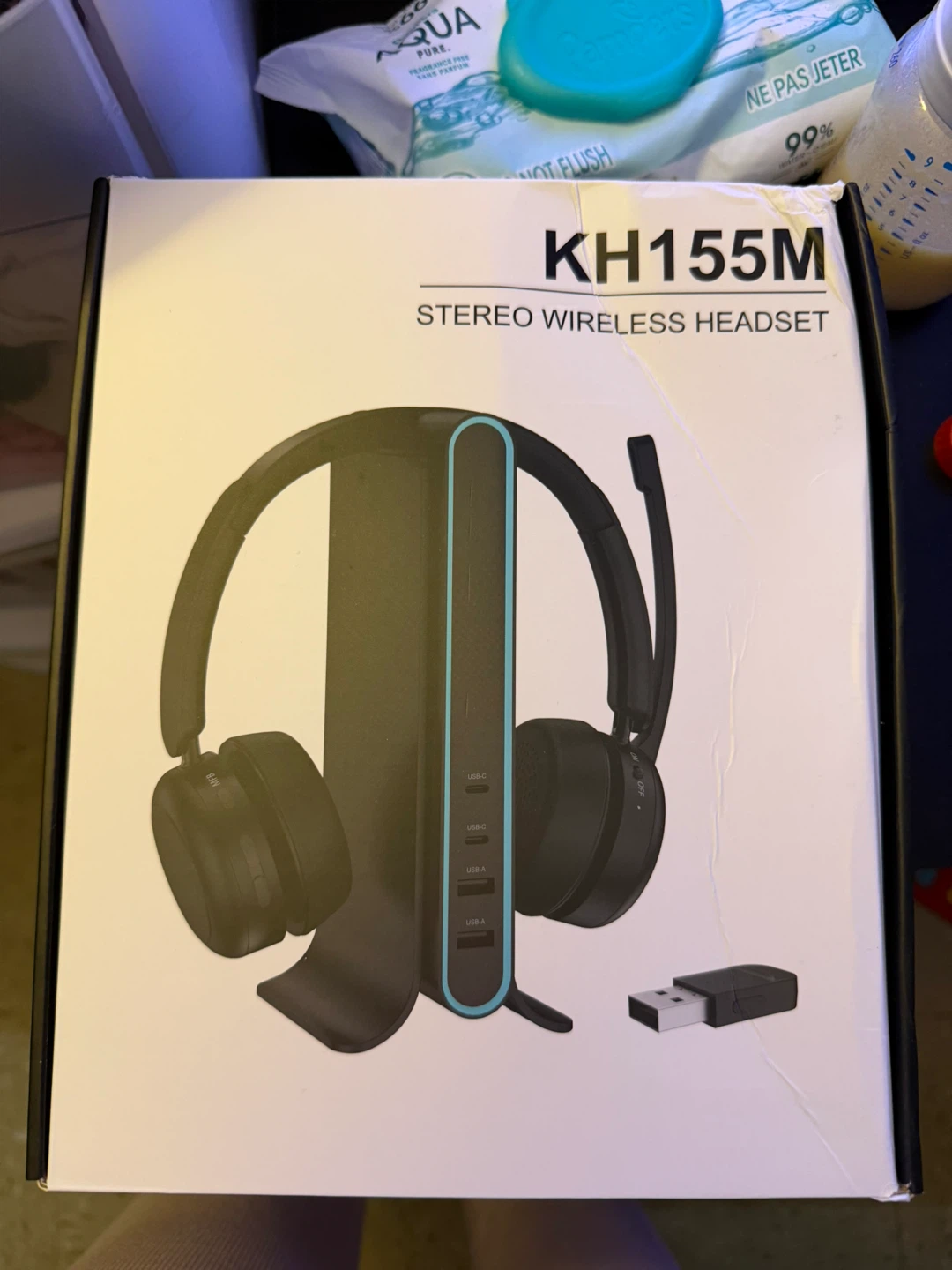 KH155M Stereo Wireless Headset with USB Dongle